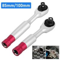 Mini juego de llaves de carraca de torsión, herramienta de reparación manual para vehículo, bicicleta, Kit de llaves de tubo, 1/4 pulgadas, 85MM - details 5