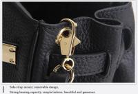 Bolso de mano de cuero genuino con patrón de lichi para mujer, Bolso grande de un hombro, capa superior, nuevo - details 4