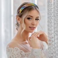Diademas EWENSOO de Pulsera de Cristal Brillante y Perla Accesorio de Cabello de Moda para Mujeres - details 15