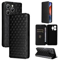 Para Oukitel P1 funda de cuero PU tipo billetera con tapa para Oukitel P1 Retro Litchi patrón cubierta Conque Fundas accesorios de teléfono - details 0