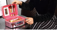 Bolsa de Cosméticos de Macarón Diseño Tamaño Pequeño, Alta Gama, Sensación Avanzada, Almacenamiento de Cosméticos de Niche para Salidas Portátiles - details 15