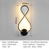 YNL Lámparas de Pared LED Modernas Saconcera de Dormitorio con Interruptor Iluminación para el Hogar - details 8