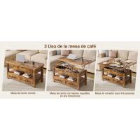 mesa centro elevable y extensible