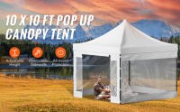 SucceBuy-tienda con dosel emergente, Gazebo para Patio exterior, paredes laterales extraíbles, bolsa con ruedas, resistente a los rayos UV, refugio instantáneo impermeable - details 0