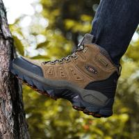 Zapatillas De Deporte De Aventura De Caña Alta Unisex De Talla Grande, Agarre Duradero, Antideslizante, Con Cordones, Comodidad, Ideal Para Botas De Senderismo Al Aire Libre, Calzado Para Hombre - details 5