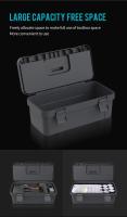 Caja de Almacenamiento de Herramientas JIMIHOME Caja de Herramientas Pesada y Impermeable de 17 Pulgadas con Protección Anticolisión para El Portaherramientas del Coche - details 1