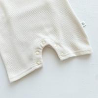Nuevo en Verano Monos de Manga Corta para Niños y Niñas Parche de Gofre Monos para Recién Nacidos - details 9