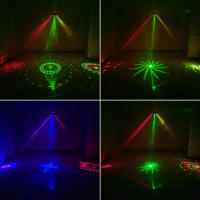 Luz de Efecto de DJ ESHINY Proyector de 180 Patrones de Láser RGB para Escenario y Barra de Baile Sistema de Luces de Fiesta DMX512 G14N6 - details 3