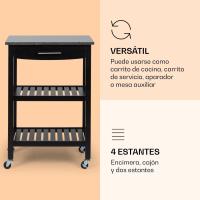Mueble Cocina Isla, Carro Cocina para Frutas y Verduras, Mueble Auxiliar Cocina - details 3