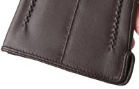 Guantes de piel de oveja para mujer, manoplas cortas de terciopelo fino para pantalla táctil, de cuero, de buena calidad, para invierno, 2226 - details 191