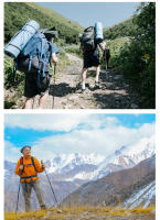 Palos de Senderismo Nórdicos de Fibra de Carbono 2Pcs Ajustables y Telescópicos Ultraligero para Camping y Excursionismo - details 7