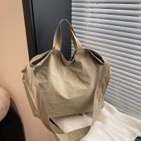 Bolso de hombro de nailon con cremallera informal, bolso de mano de gran capacidad de Color sólido de estilo coreano, bolsa de almacenamiento, bolso suave para axila para exteriores - details 17