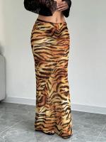 falda elegante con estampado de leopardo para mujer, faldas Maxi, ropa Y2K para oficina, Club, fiesta, ropa de calle informal, venta al por mayor, 2025 - details 41