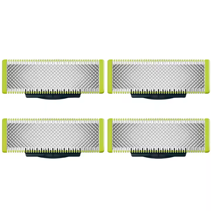 Cabezal de afeitadora de 4 piezas para Oneblade, cuchilla de repuesto para cortadora de barba, QP2520/QP2530/QP2630/QP6510/QP6520/QP2523 - 1