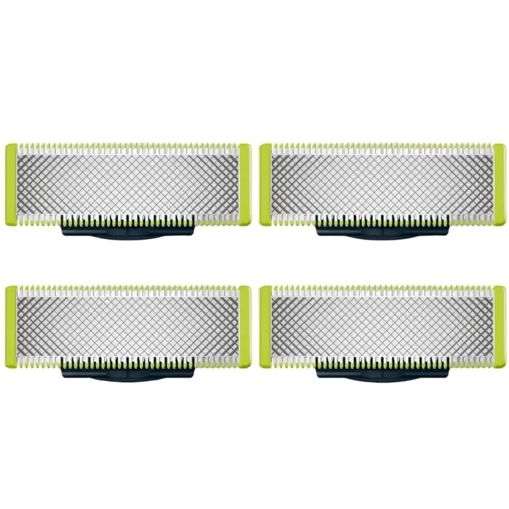 Cabezal de afeitadora de 4 piezas para Oneblade, cuchilla de repuesto para cortadora de barba, QP2520/QP2530/QP2630/QP6510/QP6520/QP2523 - 1