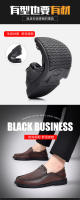 Nuevos zapatos de los hombres de piel de oveja zapatos de cuero de los hombres de un pedal zapatos casuales de los hombres de cuero genuino de mediana edad papá masculino de suela suave zapatos individuales - details 6