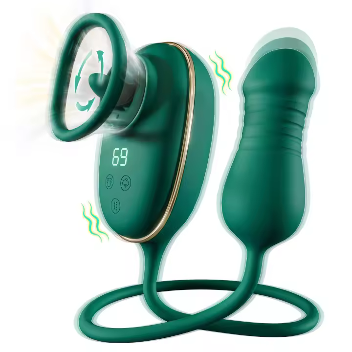 Vibrador 3 en 1 para lamer al vacío para mujer, masajeador de punto G, estimulador de clítoris, succionador de pezón, consolador de empuje, Juguetes sexuales para adultos - 1