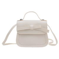 Dulce bolso de hombro con lazo de cuero PU, bolso cruzado con lazo de Color sólido, monedero, cartera, Bolso pequeño para niños, ropa de calle - details 16