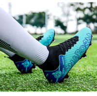 Zapatos de fútbol TF/FG para hombre, botas de fútbol de tobillo alto para niños pequeños, hierba antideslizante para exteriores, zapatillas de entrenamiento Multicolor, nuevas - details 16