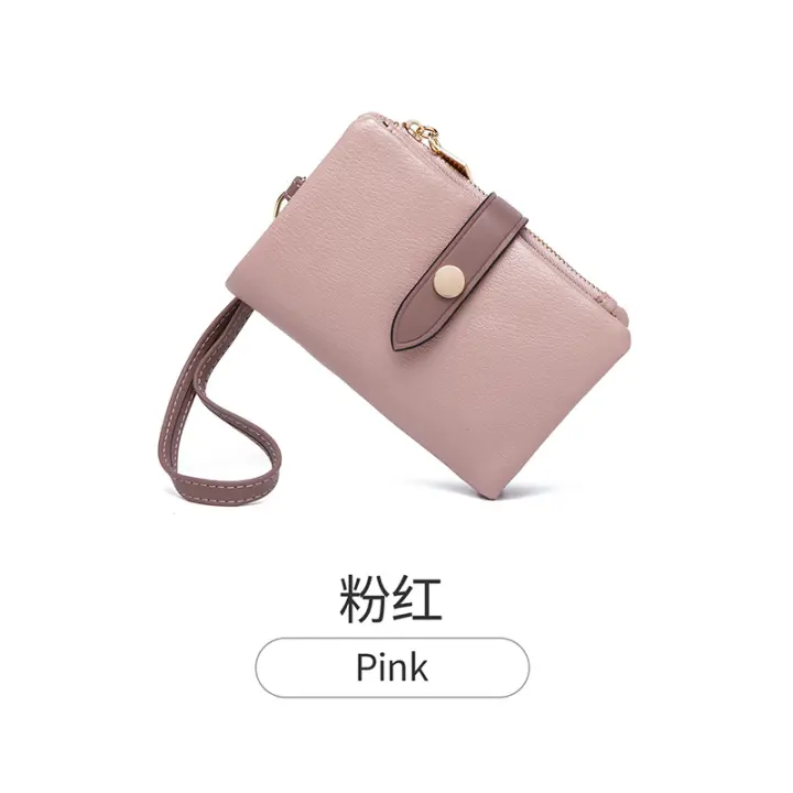 Nueva cartera corta para mujer, cartera sencilla de gran capacidad a la moda para estudiantes, Cartera de cuero, cartera de mano multifuncional para mujer - 1