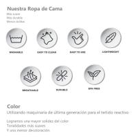 Juego de Funda Nórdica 4 Piezas de Algodón Alta Calidad Juego de Ropa de Cama- Dibujo Elegante - Varios Tamaños Disponibles - details 2