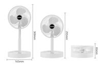 Ventilador plegable telescópico, mini ventilador de mesa recargable y flexible con 3 niveles de viento, 5W, Don Feliz - details 0
