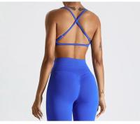 Conjunto de Yoga para Mujer Ropa Deportiva de Entrenamiento de Malla Transpirable Secado Rápido 2 Piezas Chaleco y Shorts para Correr y Modelar Espalda Material de Nylon - details 8