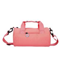 Bolsa de gimnasio cilíndrica de un hombro para mujer, bolso cruzado de nailon de Color sólido, gran capacidad, impermeable, bolsa de almacenamiento para Fitness y Yoga, deportes - details 4