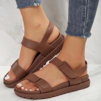 Comfy Stylist Summer Platform Sandals Hook And Loop Fastener Adjustable Sports Sandals Women Footwear - details 4