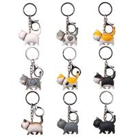 Llavero con colgante de gato para mujer y niño, joyería creativa, accesorios para regalos, bolso de coche - details 16