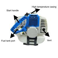 Motor de gasolina de 2 tiempos 44-2 para cortasetos, cortacésped y desbrozadora con 51.7 cc de potencia y aprobación CE - details 4