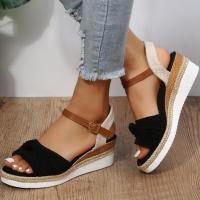 Sandalias de tacón de cuña para mujer, zapatos de verano - details 5