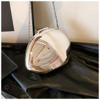 Bolso Concha Acrílica Fiesta Noche, Dorado Plateado Mujer con Bandolera Metal Brillante, Pequeño - details 16