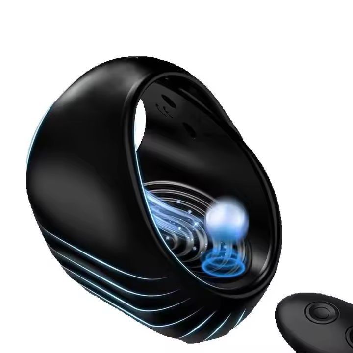 Leten anillo vibratorio anillo juguetes sexuales hombres pareja retrasar la eyaculación castidad testículos masajeador vibradores para adultos 18 - 1