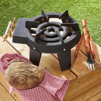 Calentador de gas fundido 9.8 KW 4 pies 3 grifos potente y estable, color negro - details 4
