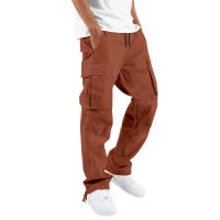 Temu Shein Pantalones Cargo para Hombre Deportes Color Sólido Cordón Multi-Bolsillo - details 33