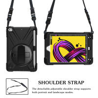 Funda a prueba de golpes con soporte para correa de hombro y banda para la palma para iPad Mini 5, funda para iPad Mini 4 - details 3