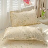Sábana plana con estampado liso para cama doble, sábanas de lino suaves para el hogar, Individual/Queen/King, 1 unidad - details 3