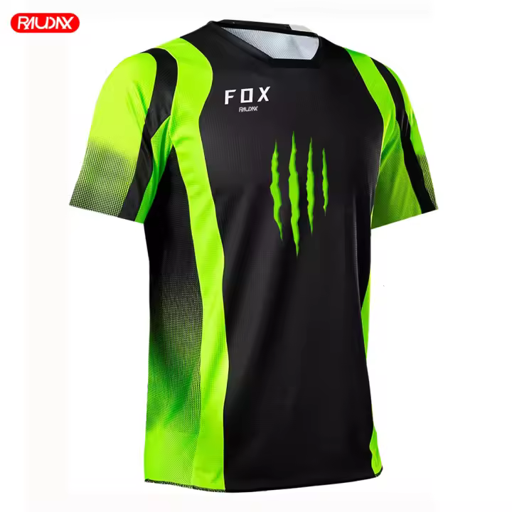 RAUDAX Enduro Motocross Shirt Motorcycle Jacket Off-road T-shirt Ride MTB Bicycle Short Sleeves Motocross Jersey Moto Jersey - 1