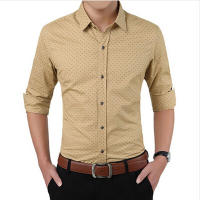 Camisa Casual a Cuadros para Hombres de Marca Nueva Moda Otoño Ajustada Manga Larga Algodón Talla Grande M-5XL - details 6