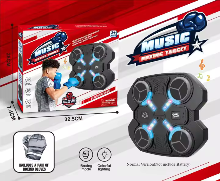 Máquina de Boxeo Inteligente para Niños 2024 Juguete Montado en la Pared con Musica - 1