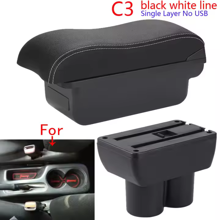 Consola de brazos para Suzuki Jimny JB23 JB43 1999-2017 Accesorio de coche retrofit Detalles del interior de la caja de almacenamiento - 1