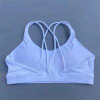 Sujetador deportivo suave de alta resistencia para mujer, Top deportivo ajustado, entrenamiento integral, gimnasio, ropa interior de Yoga ajustada con almohadilla para el pecho, Color sólido - details 7
