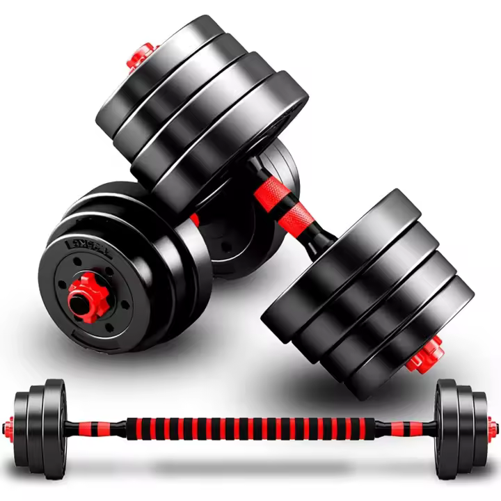 Barra Libre para Levantamiento de Pesas 10/15KG Kit de Fitness para Hombres/Mujeres - 1