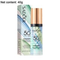 Nuevo Crema aislante de arcoíris de tres colores, 40ml, SPF50 + protector solar, hidratante, Invisible, poros, brillo Facial, corrección del tono de la piel - details 15
