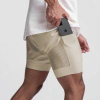Pantalones cortos corrientes de la surf del sudor activo de la aptitud respirable para hombre del verano del logotipo de encargo del envío rápido - details 17