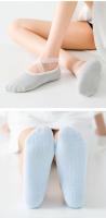 Calcetines de Yoga con vendaje de encaje para mujer, empuñaduras antideslizantes de silicona, cabeza redonda, Fitness, espalda descubierta, transpirable, algodón, Pilates, Ballet, danza - details 8