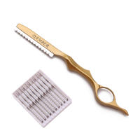 Tijeras de Peluquería de Seguridad Herramientas de Barbero de Salón para Cortar Flequillo y Barba con 1 + 10 Aspas Altavoz 6100 - details 7