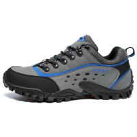 Zapatos de senderismo antideslizantes para hombre, zapatillas de cuero impermeables para exteriores, deportes de montaña, zapatos de viaje cómodos, escalada, Trekking - details 18