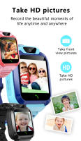 Reloj inteligente 4G SOS para niños, dispositivo con posicionamiento GPS, videollamada, cámara, Tarjeta Sim Insertable, impermeable, regalo de cumpleaños para niños y niñas - details 1